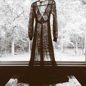 Sheer Black Maxi Dress